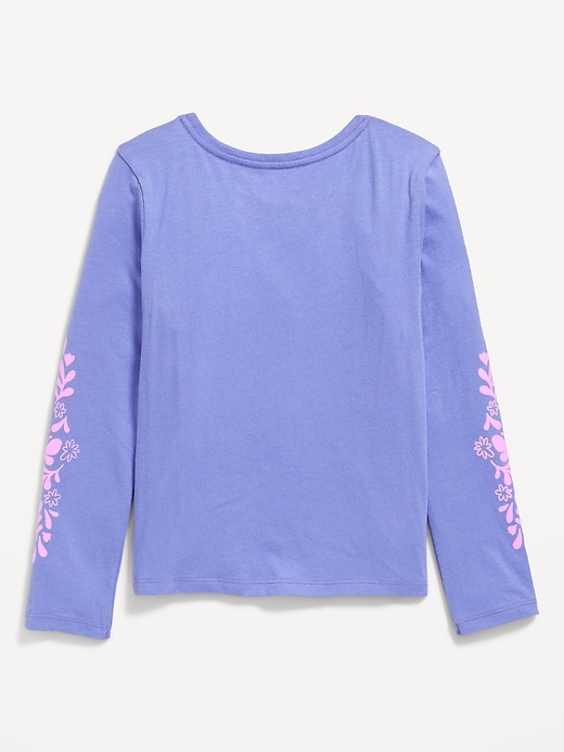 View large product image 2 of 2. Long-Sleeve Graphic T-Shirt for Girls