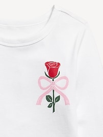 Image number 2 showing, Long-Sleeve Textured-Knit Graphic T-Shirt for Girls