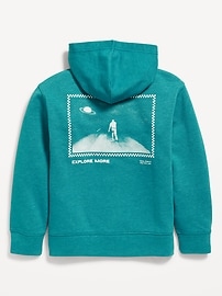 View large product image 3 of 3. Graphic Zip-Front Hoodie for Boys