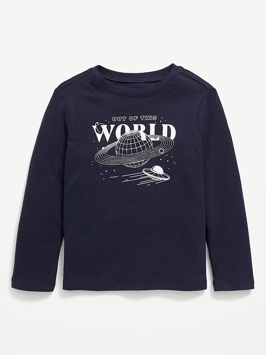 View large product image 1 of 1. Long-Sleeve Graphic T-Shirt for Toddler Boys