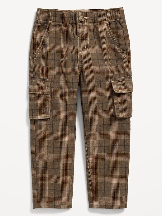 View large product image 2 of 2. Loose Plaid Cargo Pants for Toddler Boys