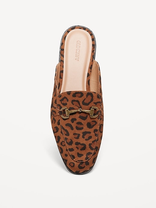 Image number 2 showing, Faux-Leather Loafer Mule Shoes