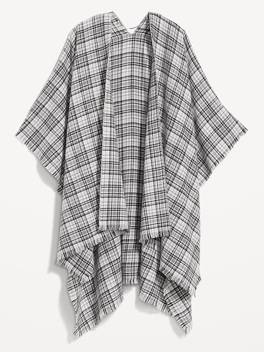 Image number 3 showing, Flannel Poncho