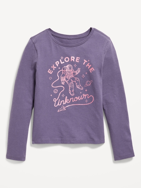 Long-Sleeve Graphic T-Shirt for Girls