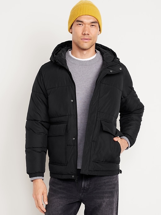 Image number 1 showing, Hooded Puffer Jacket