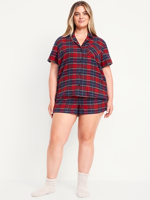 Image number 7 showing, Flannel Pajama Short Set