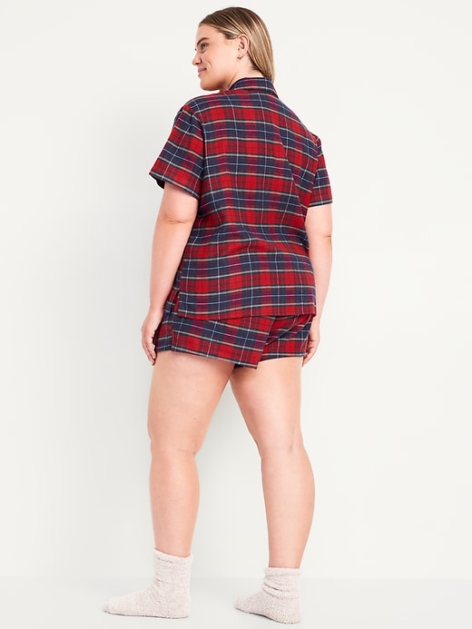 Image number 8 showing, Flannel Pajama Short Set