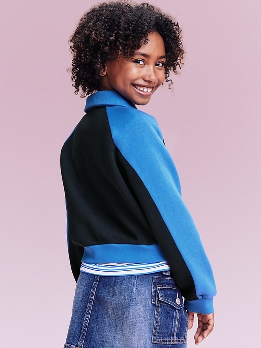 Image number 2 showing, '94 Logo-Graphic Quarter-Zip Sweatshirt for Girls