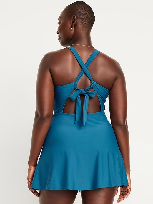 Image number 6 showing, V-Neck Swim Dress