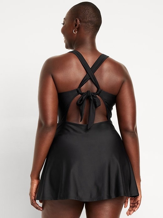 Image number 6 showing, V-Neck Swim Dress