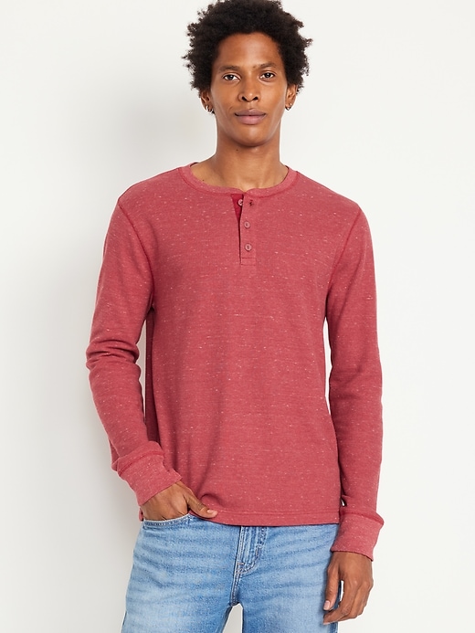 Image number 1 showing, Waffle Henley T-Shirt