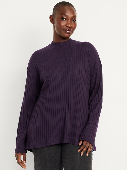 Image number 5 showing, Cozy Mock-Neck Tunic