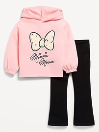 View large product image 4 of 4. Disney© Fleece Hoodie and Flare Leggings Set for Toddler Girls