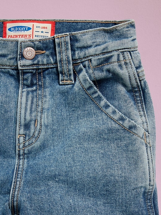 Image number 5 showing, '94 High-Waisted Carpenter Jeans for Girls