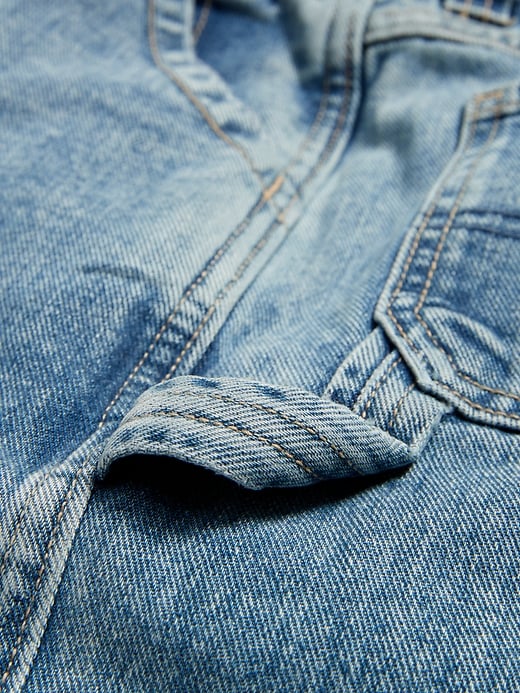 Image number 6 showing, '94 High-Waisted Carpenter Jeans for Girls