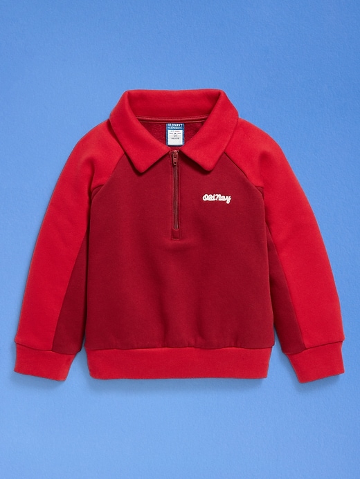 View large product image 2 of 3. '94 Logo-Graphic Quarter-Zip Sweatshirt for Toddler Girls