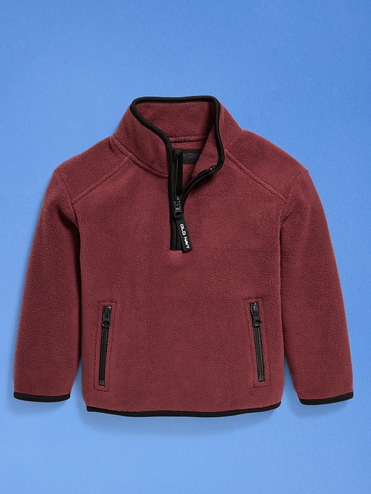 Image number 1 showing, '94 Unisex Half-Zip Microfleece Sweatshirt for Toddler