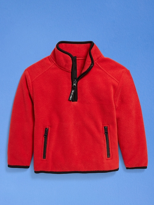 Image number 1 showing, '94 Unisex Half-Zip Microfleece Sweatshirt for Toddler