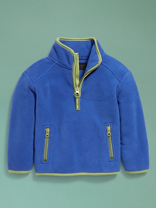 Image number 6 showing, '94 Unisex Half-Zip Microfleece Sweatshirt for Toddler