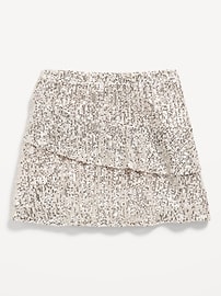 View large product image 4 of 5. Shiny Sequin Tiered Skirt for Girls