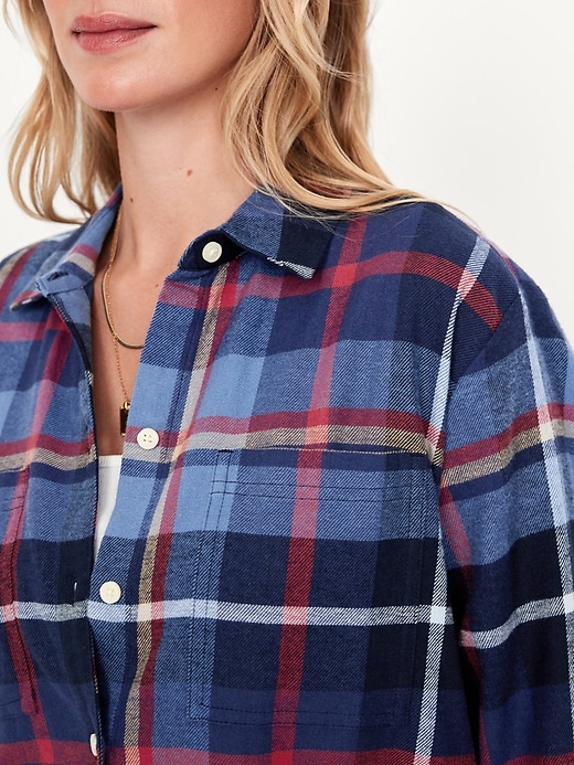 Image number 4 showing, Button-Down Flannel Tunic