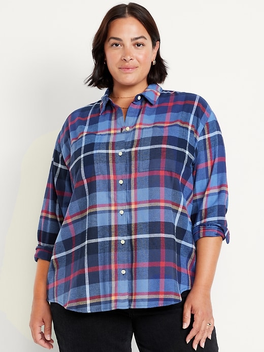 Image number 7 showing, Button-Down Flannel Tunic