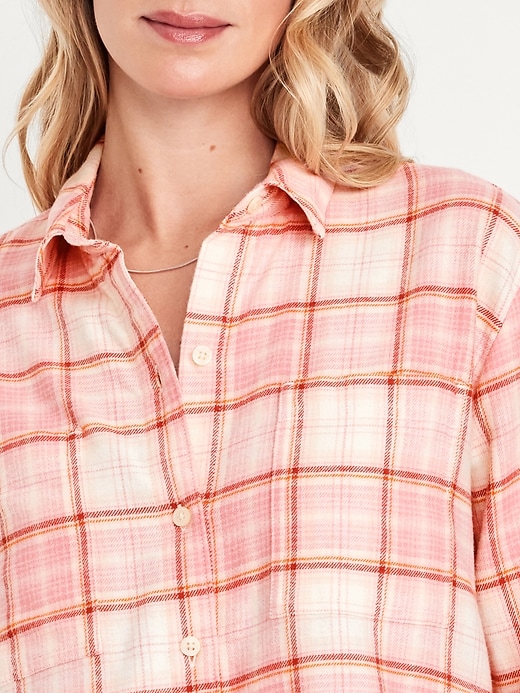 Image number 4 showing, Button-Down Flannel Tunic