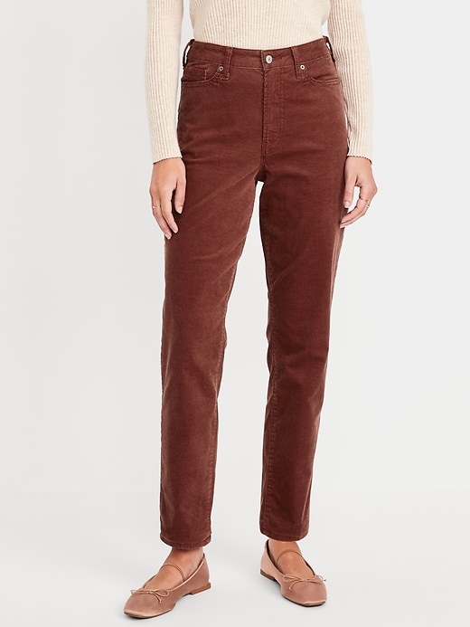 Image number 2 showing, High-Waisted OG Straight Corduroy Ankle Pants