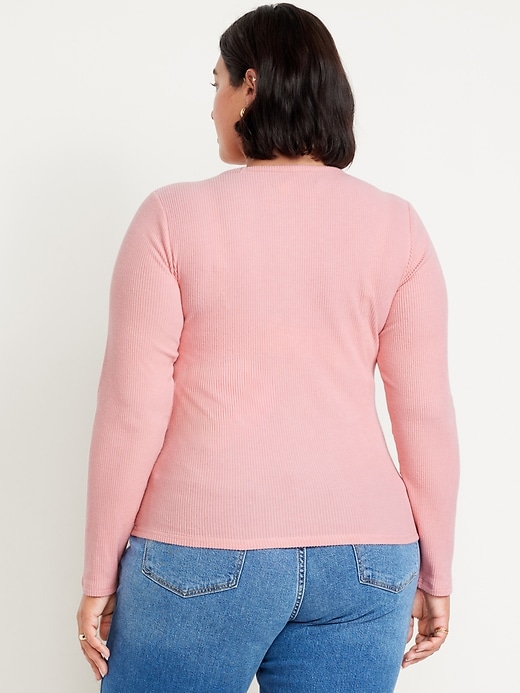 Image number 8 showing, Plush-Knit Long-Sleeve T-Shirt