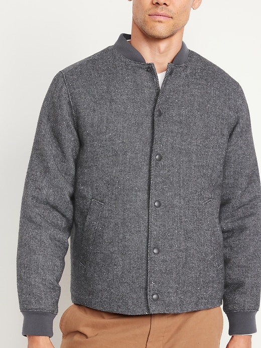 Image number 4 showing, Tweed Bomber Jacket