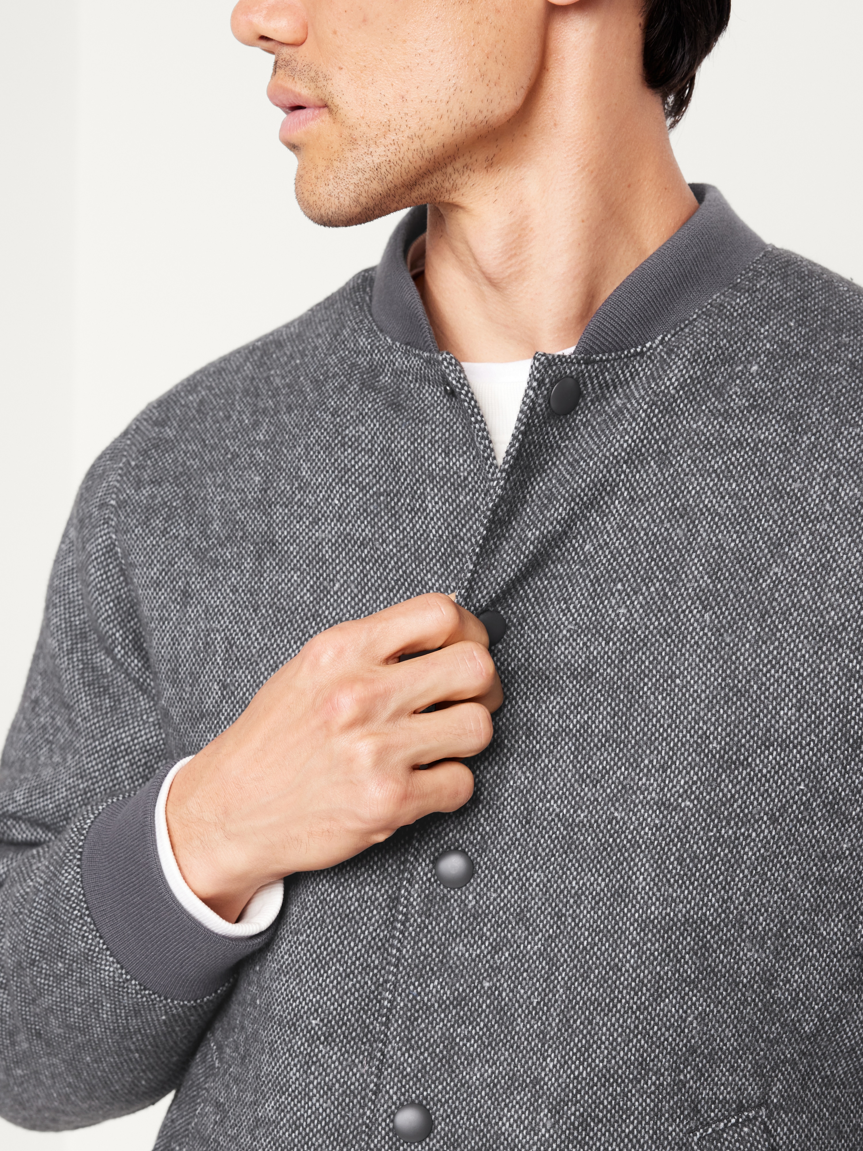 【おんぷ】tweed over jacket Z-X-I-P by Triumph ZX Black and White Tweed Jacket SKU 000157