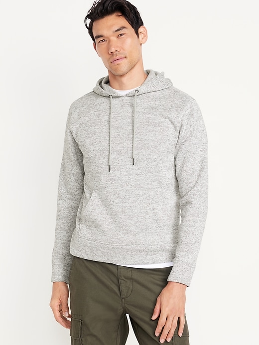 Image number 1 showing, Fleece-Knit Hoodie