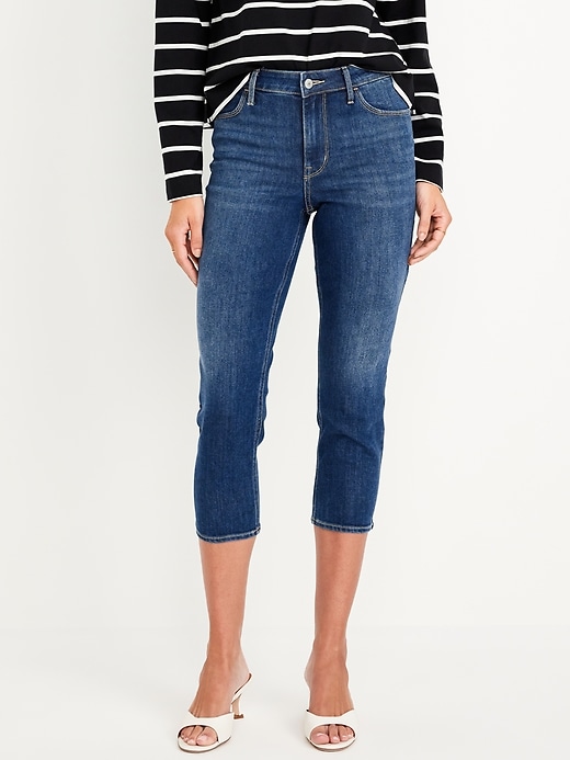 Image number 2 showing, Mid-Rise Wow Capri Jeans