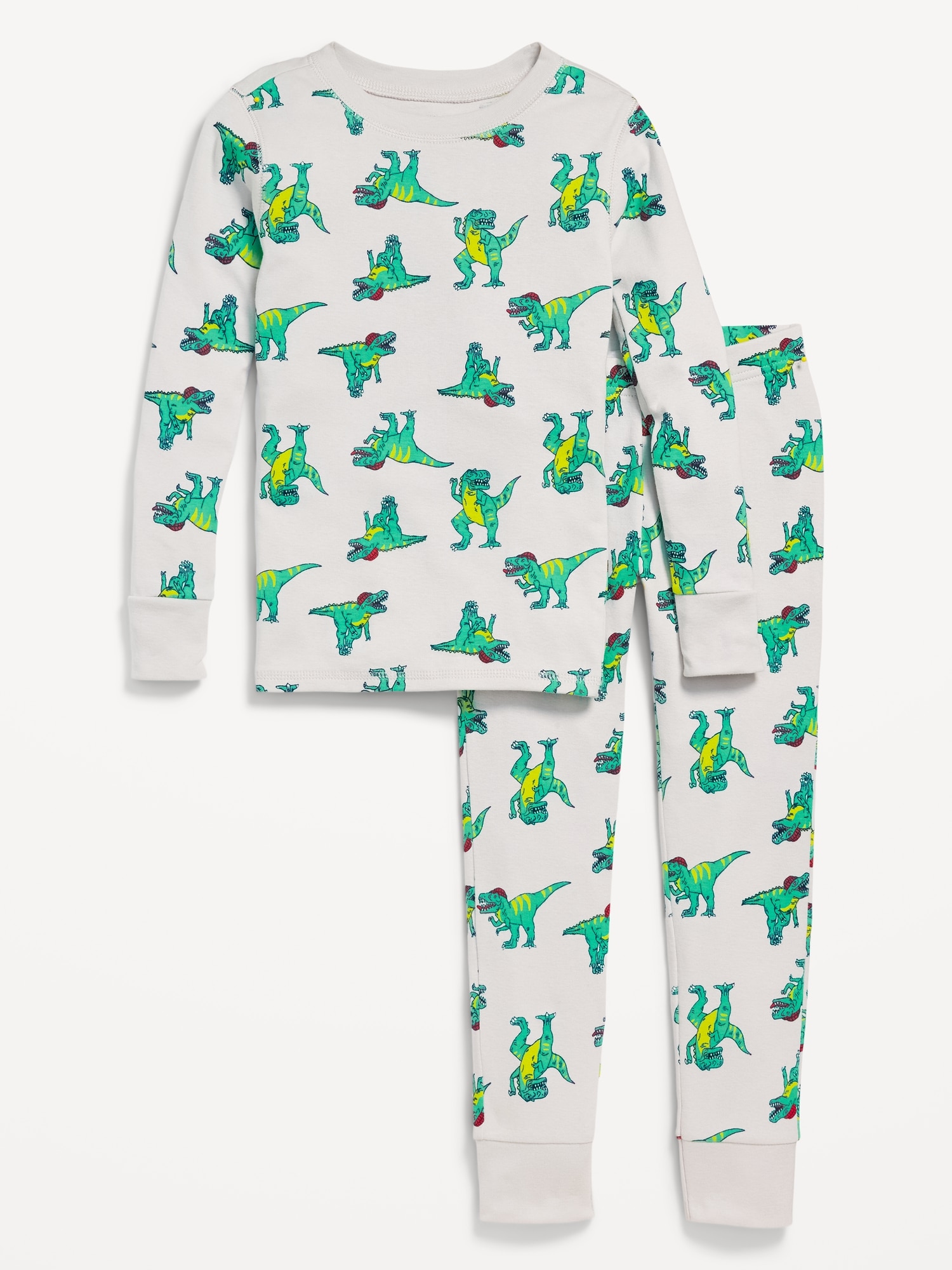 Gender-Neutral Graphic Snug-Fit Pajama Set for Kids