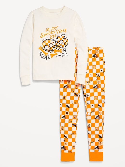 View large product image 1 of 3. Gender-Neutral Graphic Snug-Fit Pajama Set for Kids