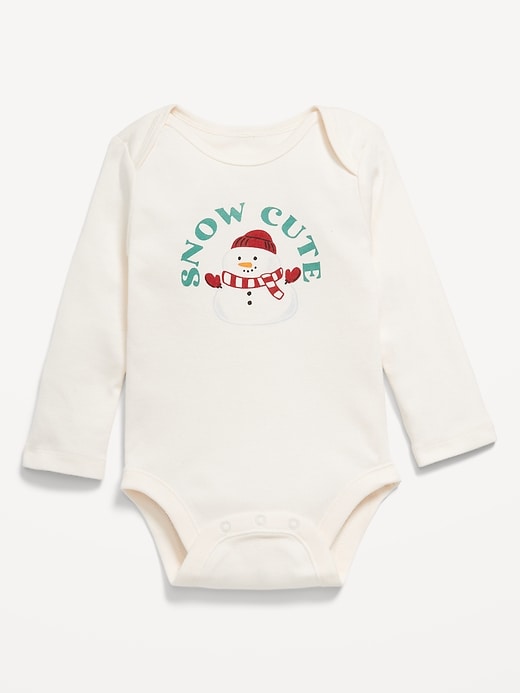 View large product image 1 of 1. Unisex Long-Sleeve Graphic Bodysuit for Baby