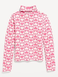 View large product image 3 of 4. Long-Sleeve Mock-Neck Top for Girls