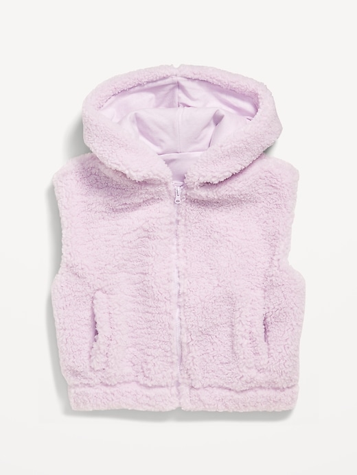 View large product image 1 of 1. Hooded Sherpa Vest for Girls