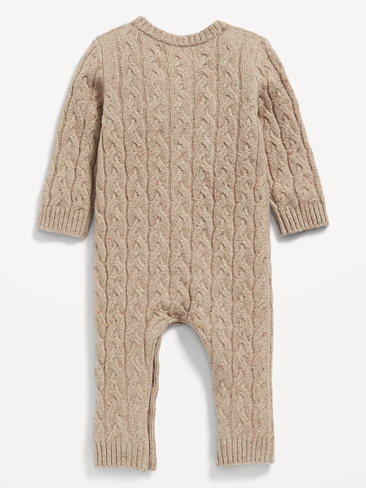 View large product image 2 of 2. SoSoft Henley Sweater One-Piece Jumpsuit for Baby