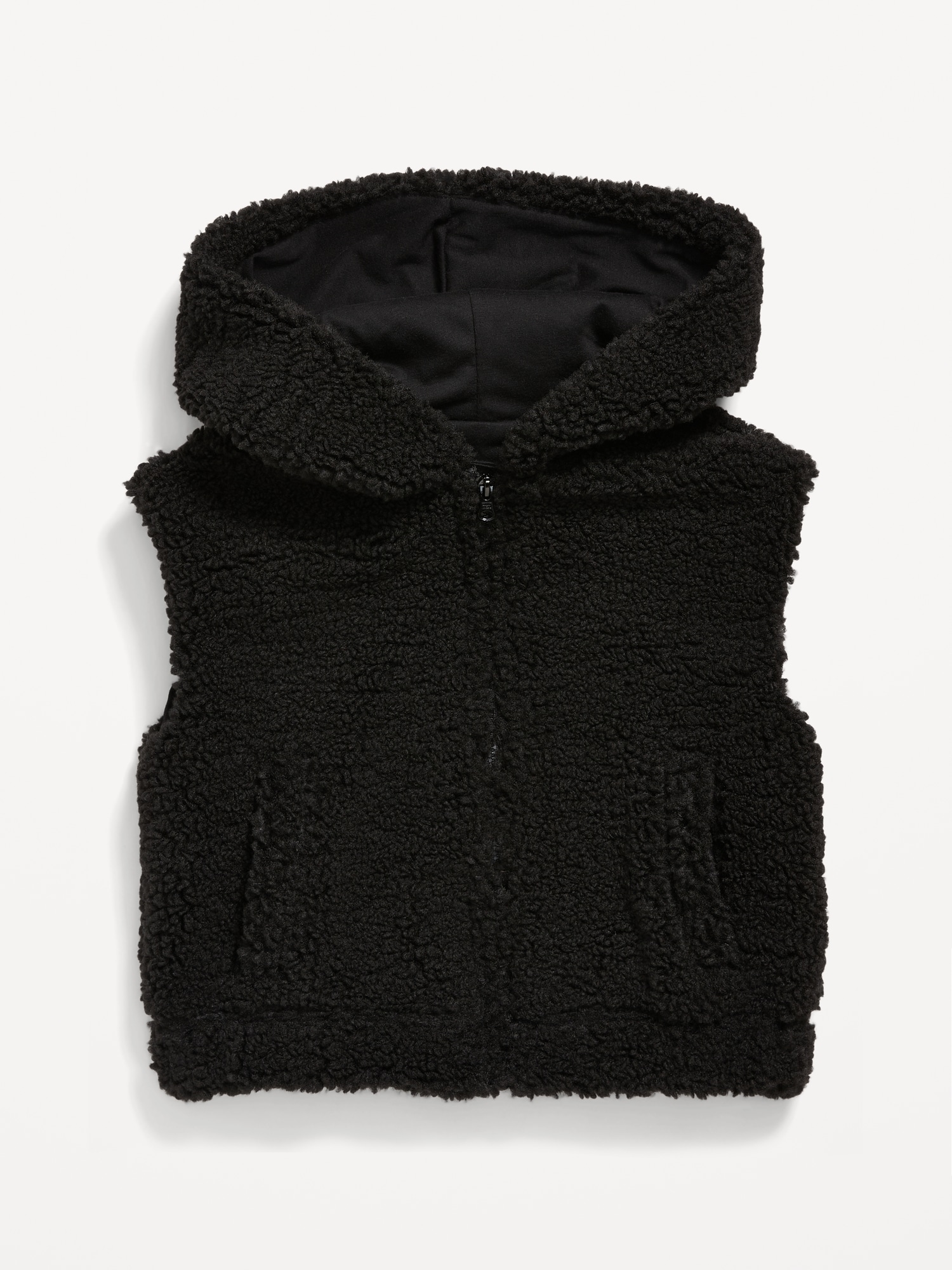 Hooded Sherpa Vest for Girls