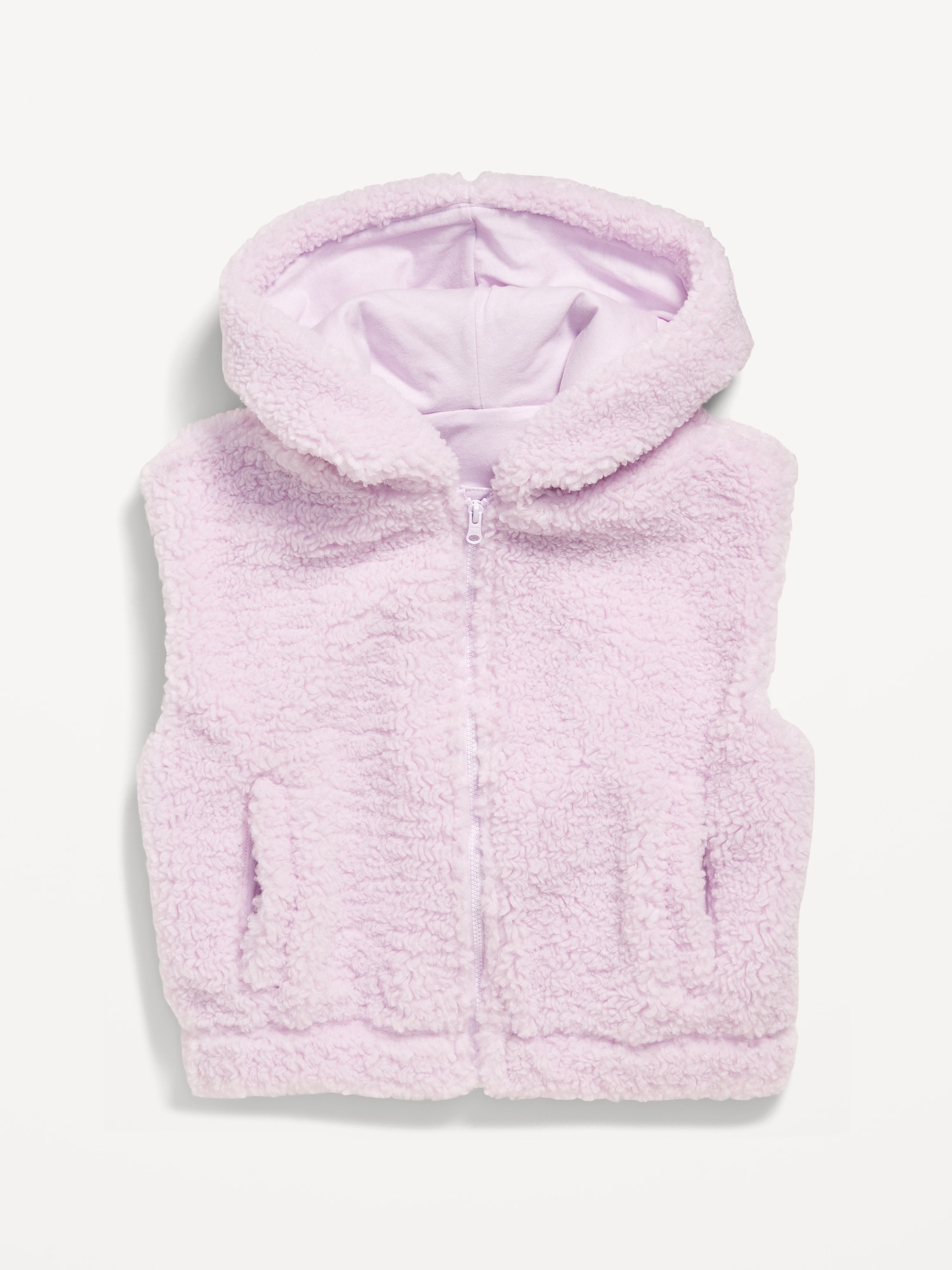 Hooded Sherpa Vest for Girls