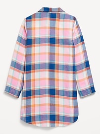 View large product image 3 of 4. Collared Flannel Nightgown for Girls