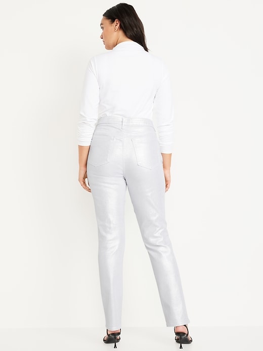 Image number 4 showing, High-Waisted Silver Shine Vintage Slim Jeans