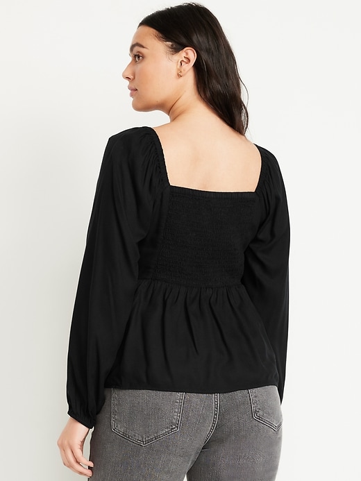 Image number 6 showing, Shirred Crepe Top