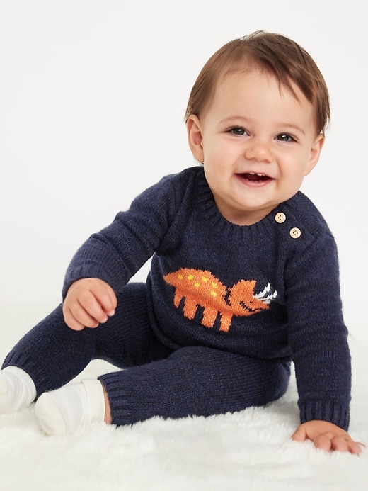 View large product image 1 of 3. SoSoft Crew-Neck Graphic Sweater and Bottoms Set for Baby