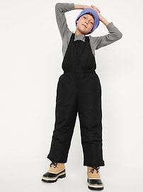 View large product image 3 of 4. Water-Resistant Gender-Neutral Snow-Bib Overalls for Kids