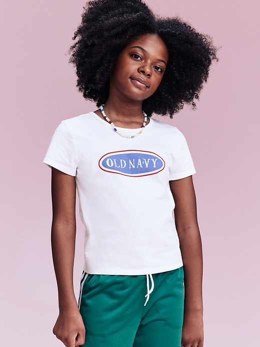 Image number 1 showing, '94 Short-Sleeve Logo-Graphic T-Shirt for Girls