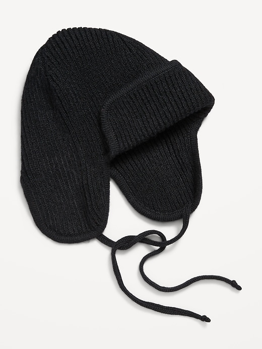 View large product image 2 of 2. Cozy Ribbed Trapper Hat