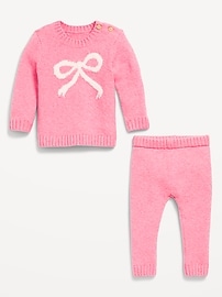 View large product image 3 of 3. SoSoft Crew-Neck Graphic Sweater and Pants Set for Baby