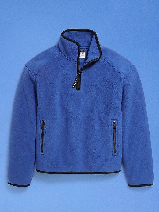 Image number 5 showing, '94 Gender-Neutral Half-Zip Sweatshirt for Kids